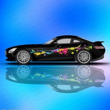 Paint Splash Car Decals Side Decal Both Sides Vinyl Neon Splash Streak Paint Splash Car Decals Side Decal Both Sides Vinyl Neon Splash Streak