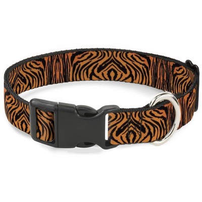 Plastic Clip Collar Tiger2 Orange/Black Large 15-24'' (US IMPORT)