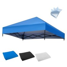 10 10FT Canopy Tent Replacement Top, Instant Pop Up Canopy Straight Leg Blue