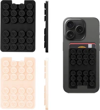 2 PCS Self Adhesive Suction Phone Grip Multi-Purpose Silicone Phone Pocket Sucti