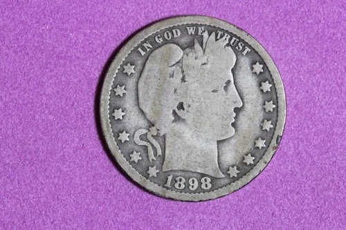 Estate Find 1898 O Barber Quarter Dollar #K60119