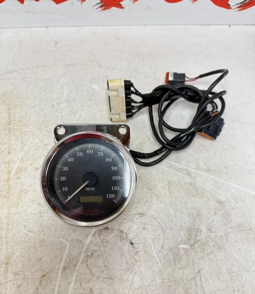 2003 Harley Davidson Sportster conjunto de indicadores de velocímetro velocímetro 9k milhas - Imagem 2 de 4