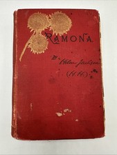 Ramona by Helen Hunt Jackson 1889 Hardcover Red Cloth Early Printing Edition