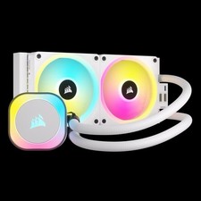 AIO CORSAIR iCUE LINK H100i RGB Liquid CPU Cooler QX120 RGB Fans White 240mm