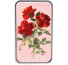 1 oz Silver Bar Valentine's Day L'amour Éternel .999 Silver w/ Color Artwork