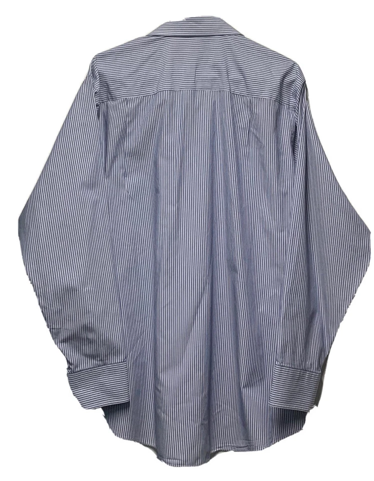 Donald Trump Men’s Shirt Button Down Long Sleeve Pinstriped Blue 16 1/2 34/35 - Image 4 of 4