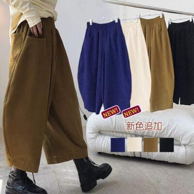 Womens Loose Retro Japanese Style Lantern Harem Pants Ankle Length Spring Casual