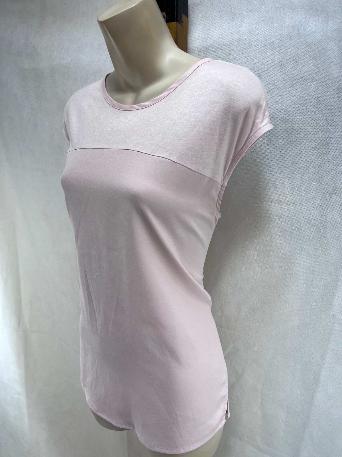 Traje Mango Pálido Pastel Bebé Rosa Claro Chaleco Camisa Blusa M 12 14 ENVÍO GRATUITO