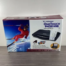 Visioneer One Touch 9420 USB Scanner With Slide & Negative Adapter New In Box