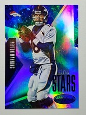 Peyton Manning 2015 Panini Certified Stars Mirror Blue 1/99 card SP #S14 Broncos
