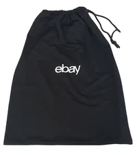 eBay Official Brand Limited Edition Black Cloth Dust Storage Bag Large 24" x 19"