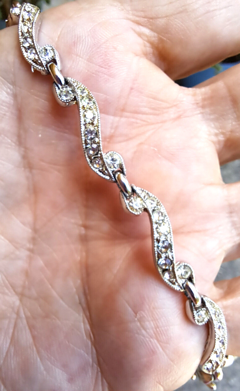 Vintage Bogoff Choker Necklace Pave Rhinestone Li… - image 14