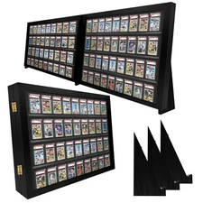 Trade Show Display Case Lockable, Full Table Top Trading Card Collector Portable