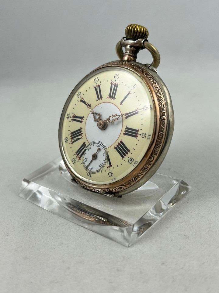 Pocket Watch Manual Wind 0.800 Silver with Striking Dial, Defective eBay