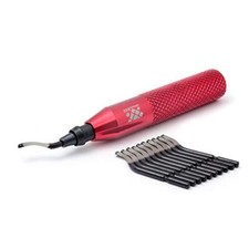 Deburring Tool with 11 High Speed Steel Blades, Works on Metal, Resin, PVC Pipes
