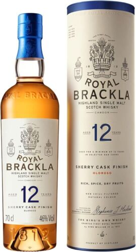 Royal Brackla 12 Anni Highland Scotch Single Malt Whisky con astuccio regalo - Photo 1/6