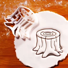 Tree Stump Cookie Cutter - enchanting forest woodland camping nature outdoors