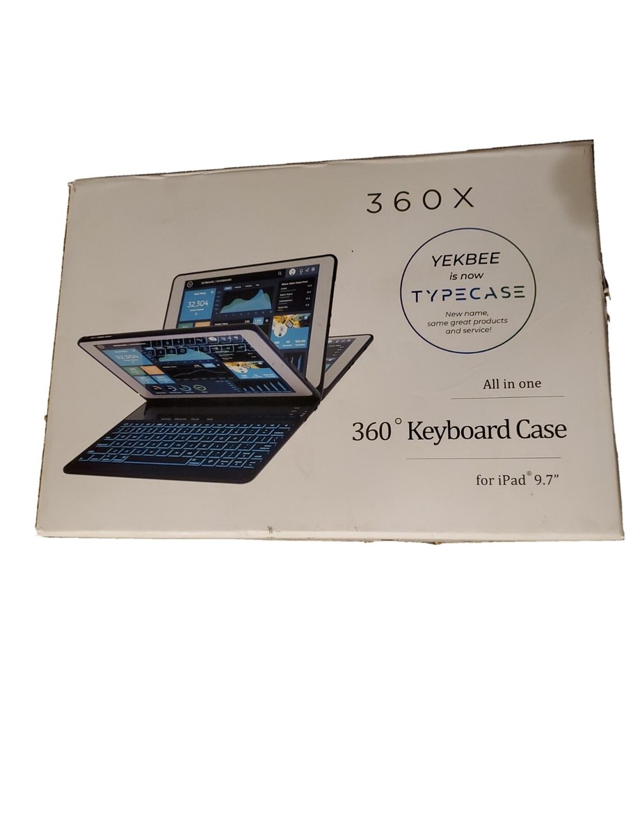 TypeCase 360X Keyboard Case For iPad dark gray almost black in color