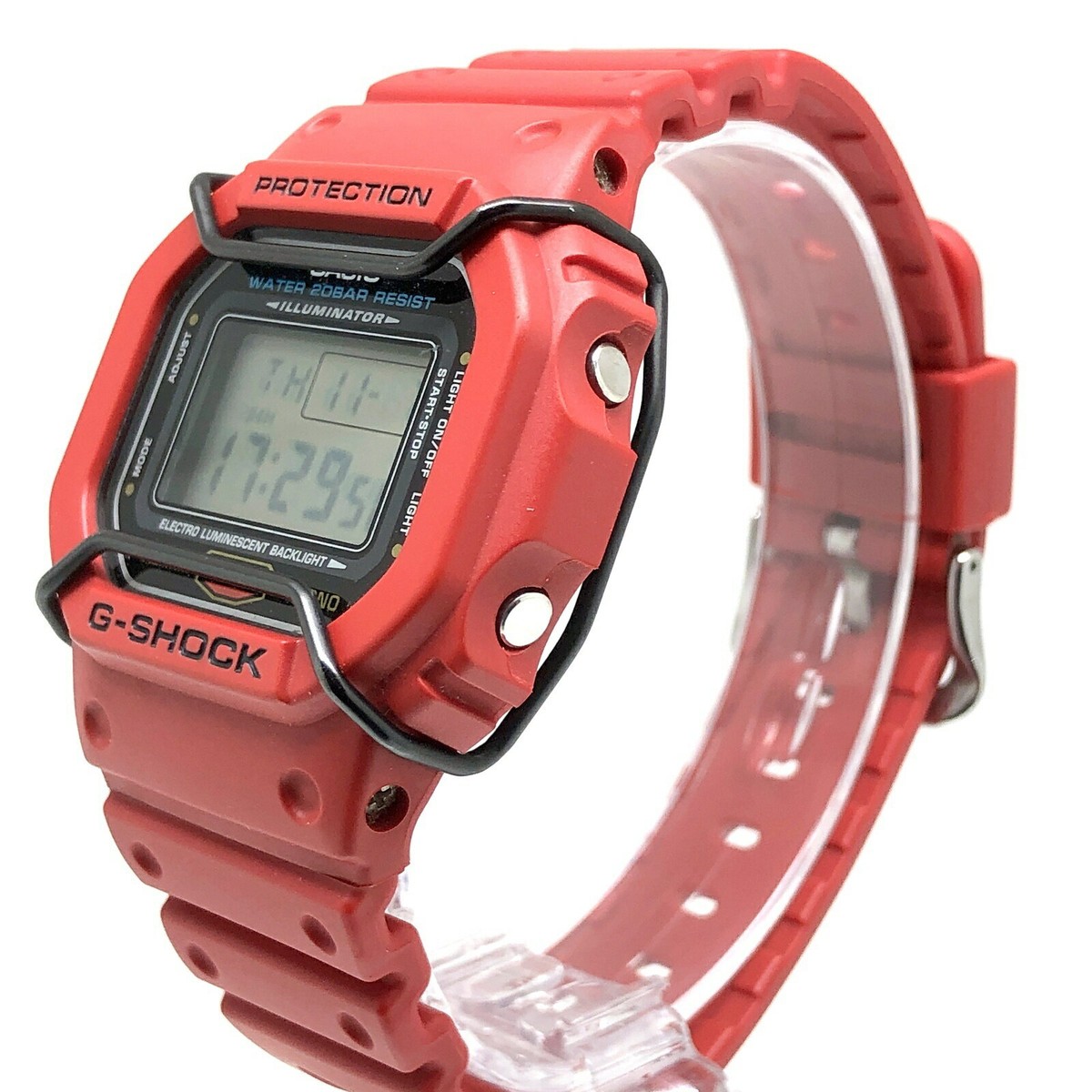Casio Original G-shock Watch Band Dw-5600p-4 Red Band Dw5600p