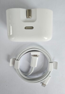 Genuine Apple A1696 18W USB C Charger / Adaptor & USB C to