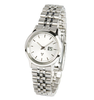 Elegant Ladies' Radio Watch (German Radio Movement) Wristwatch Stainless Steel 964.2050