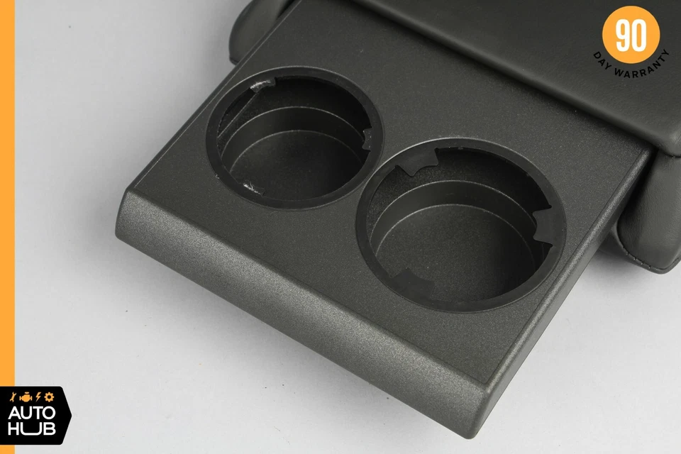 02-07 Mercedes W203 C32 C55 AMG Rear Center Console Armrest Arm Rest Black OEM - Image 2 of 4