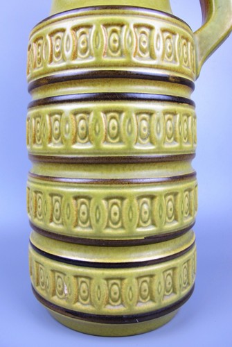 Scheurich Floor Vase. West Germany Pottery. 1960s vintage. Lime green. Large 18" - Picture 3 of 8