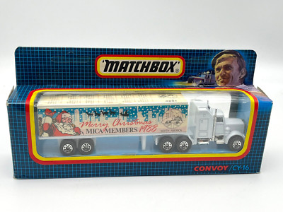 Matchbox 1988 Team Convoy CY16 Scania Box Truck MICA Merry Christmas MIB