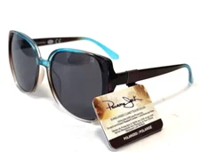 NEW PANAMA JACK Sunglasses POLARIZED Cute Clear Turquoise Blue Black