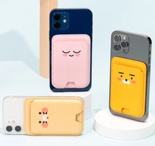 KAKAO Friends MagSafe MAGNETIC CARD WALLET for 2 Cards RYAN Apeach Choonsik