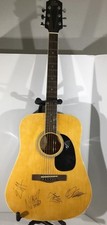 Vintage Rare Rogue Rd80 Autographed By 4 Musicians Acoustic Guitar