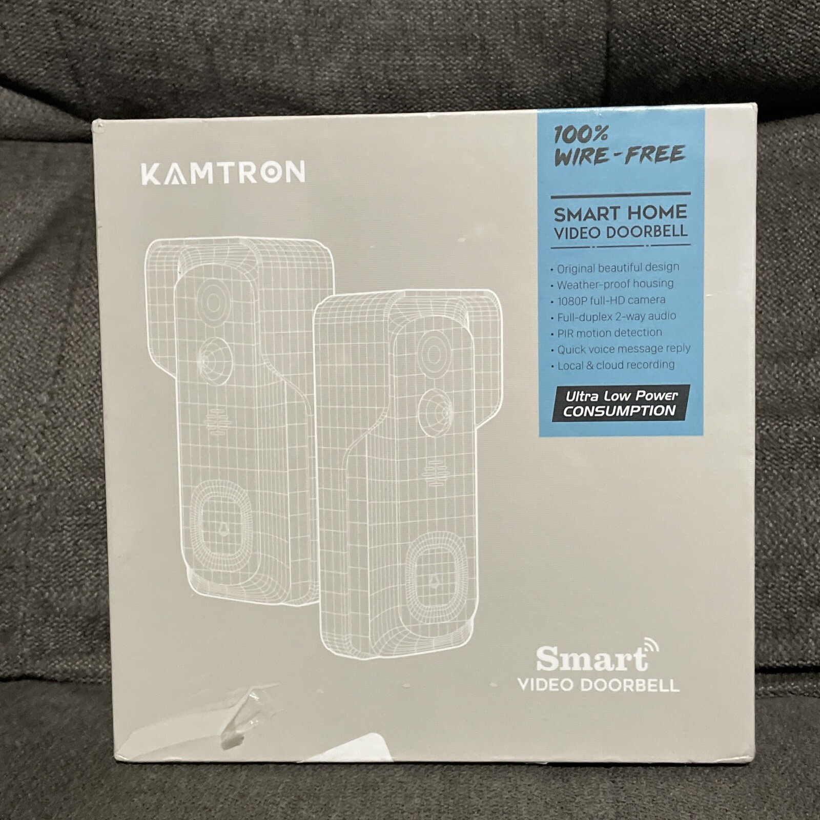 KAMTRON Bell J1 Smart Home Video Doorbell 1080p Full HD Black for sale online eBay