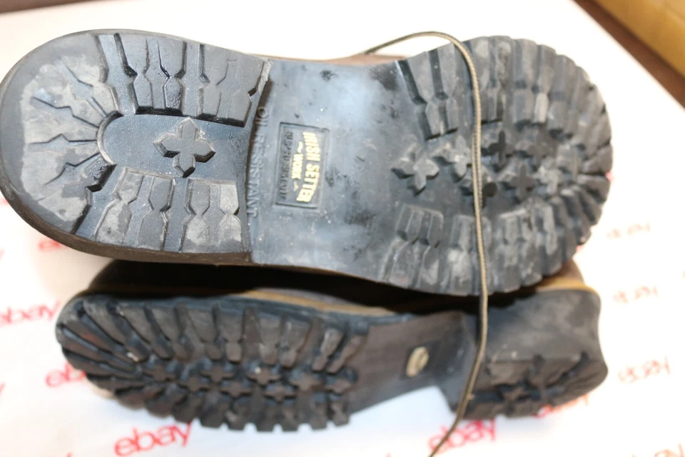 Irish Setter steel toe work boots men's size 11.5 stock no. 83838 USED COND. - Image 3 of 4