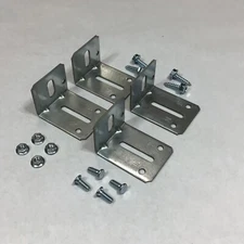 4 Jamb Bracket J-3 Garage Door w/ Lag & Track Bolt Overhead Quality Hardware #3