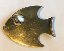 Antique 1950’s Sterling Signed Lobel Anstract Fish Pin