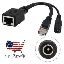 1PCS NEW Passive Power Over Ethernet PoE injector Cable Adapter S