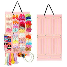 Hair Bow Clips Holder Organizer Headband Storage Room Wall Hanger Girls Kid Gift