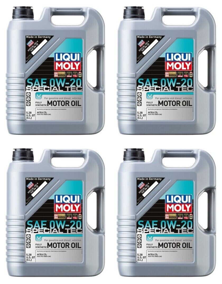 Liqui Moly Set of 4 5L Special Tec V SAE 0W-20 Synthetic Low