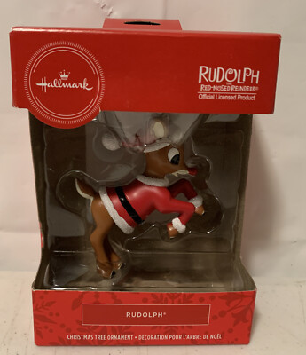 Hallmark Rudolph the Red Nosed Reindeer Christmas Ornament, 2019 Red ...
