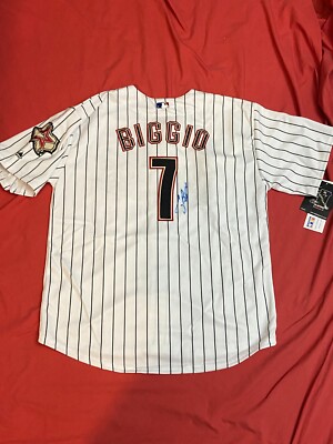 CRAIG BIGGIO AUTOGRAPHED SIGNED HOUSTON ASTROS JERSEY PINSTRIPES