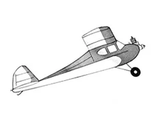 Buzzard Bombshell FF or RC 50" RC Model Airplane Printed Plans Templates