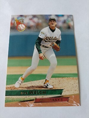 1993 Ultra Oakland Athletics Baseball Card #263 Bob Welch