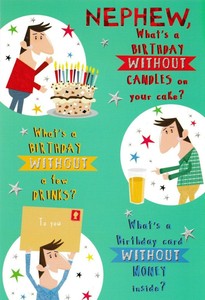 funny / humorous nephew birthday card - 3 x cards to choose from! | eBay