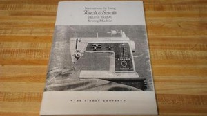 Singer 600E Touch /& Sew Operating Instructions
