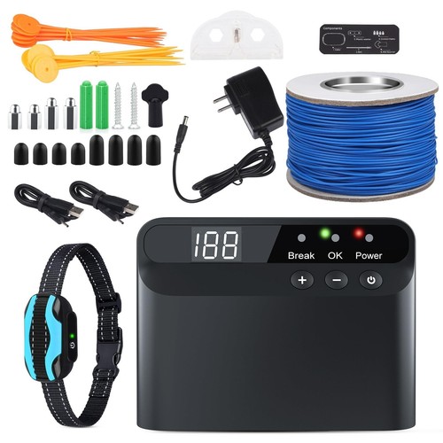 PcEoTllar Electric Fence for Dogs, Rechargeable Underground Dog Fence