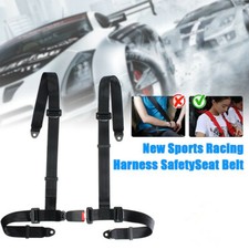 Sport 4Punkt Hosentr&auml;ger Gurt Autorennen Schalen-Sicherheitsgurt black Universal