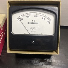 Vintage TRIPLETT Panel Meter MODEL 430 C A.C 0 To 500 Milliamperes