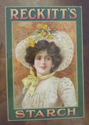 lithograhiertes Plakat RECKITT's STARCK Reckitt Stärke GB um 1890 ad poster