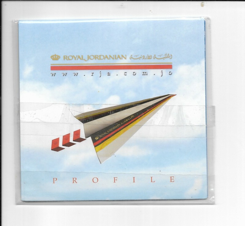 VINTAGE RJ (ROYAL JORDANIAN AIRLINE) DISK    "ROYAL JORDANIAN PROFILE"