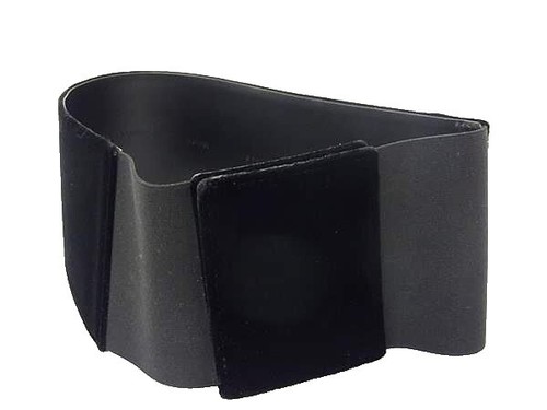 Giorgio Armani Black Leather Belt with Tortoise Shell Buckle  display picture 1